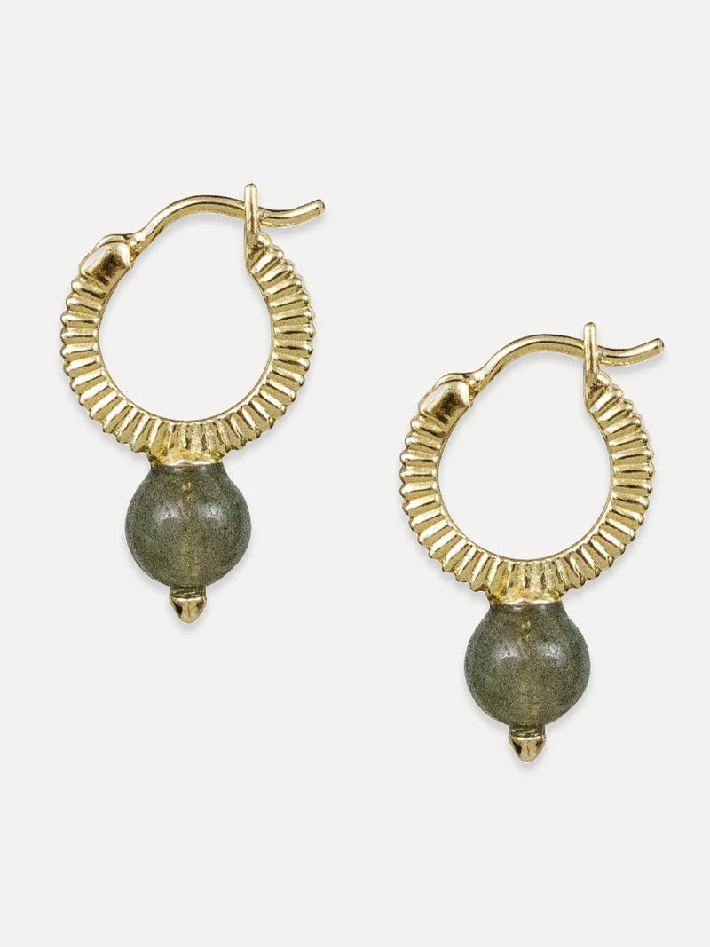 Pluto Hoops | Labradorite