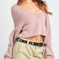 Meet You There Sweater | Dusty Mauve