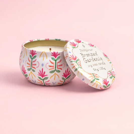 Tulip Tin Candle | Bronzed Gardenia