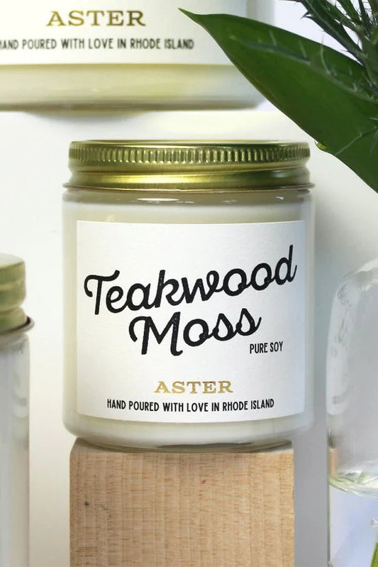 Teakwood Moss Candle | 4oz
