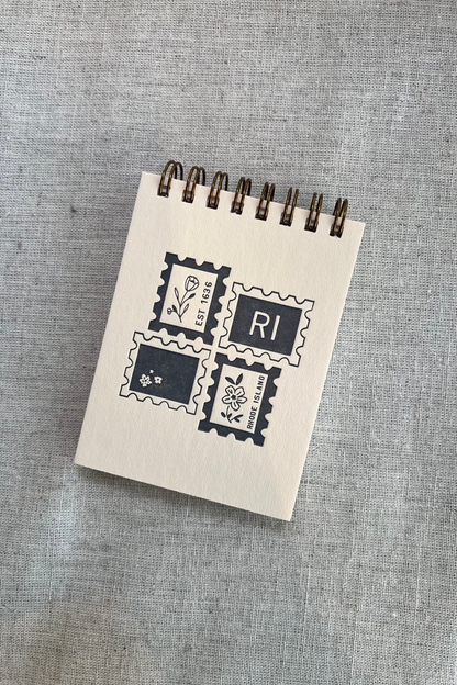 City Stamp Mini Jotter Notebook | Rhode Island