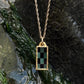 Green Aventurine + Onyx Checkerboard Charm