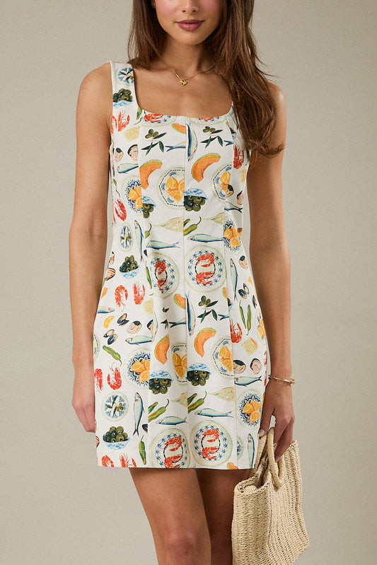 Coastal Girl Dinner Mini Dress