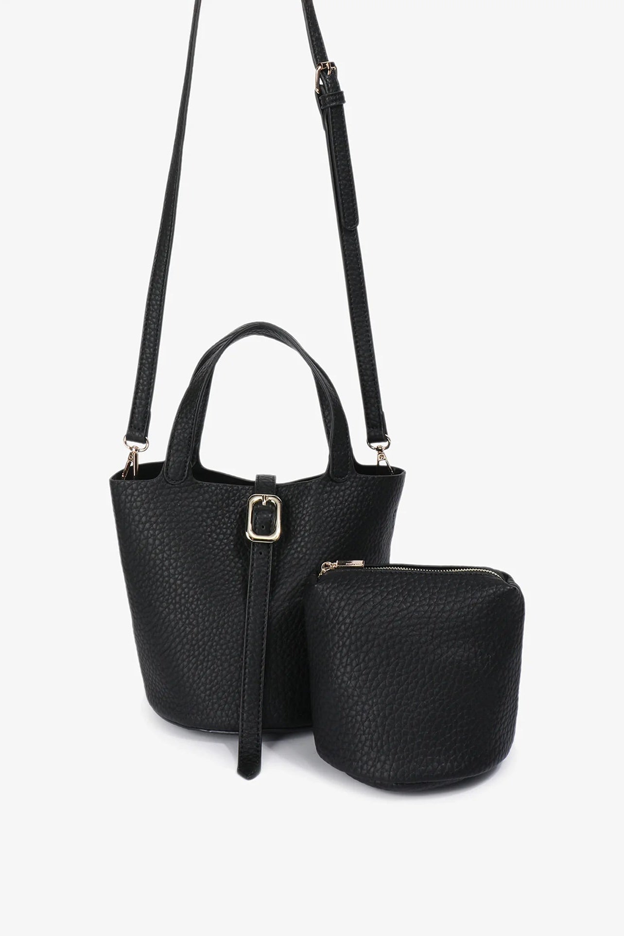 Joya Mini Bucket Bag | Black