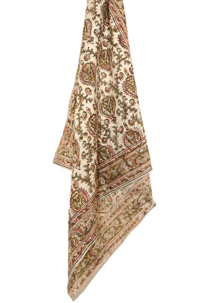 Kalamkari Cotton Bandana | Mystic Vines