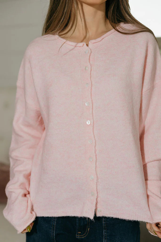 Piper Cardigan | Bubble Gum Pink