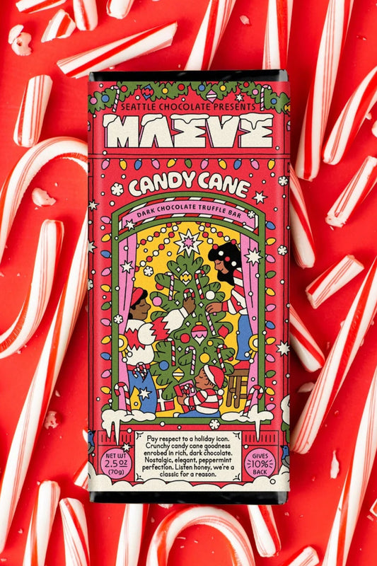 Candy Cane Truffle Bar