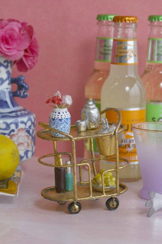 Glam Bar Cart Ornament