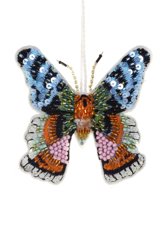 Sequin and Stitchery Butterfly Ornament