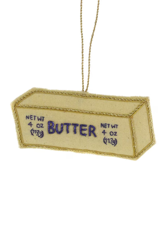 Tinsel Stick of Butter Ornament