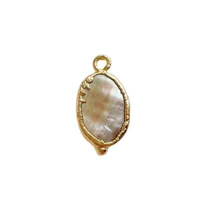 Mother of Pearl Oval Charm