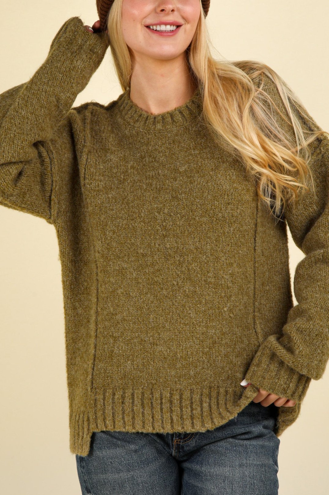 Everyday Knit Sweater | Olive