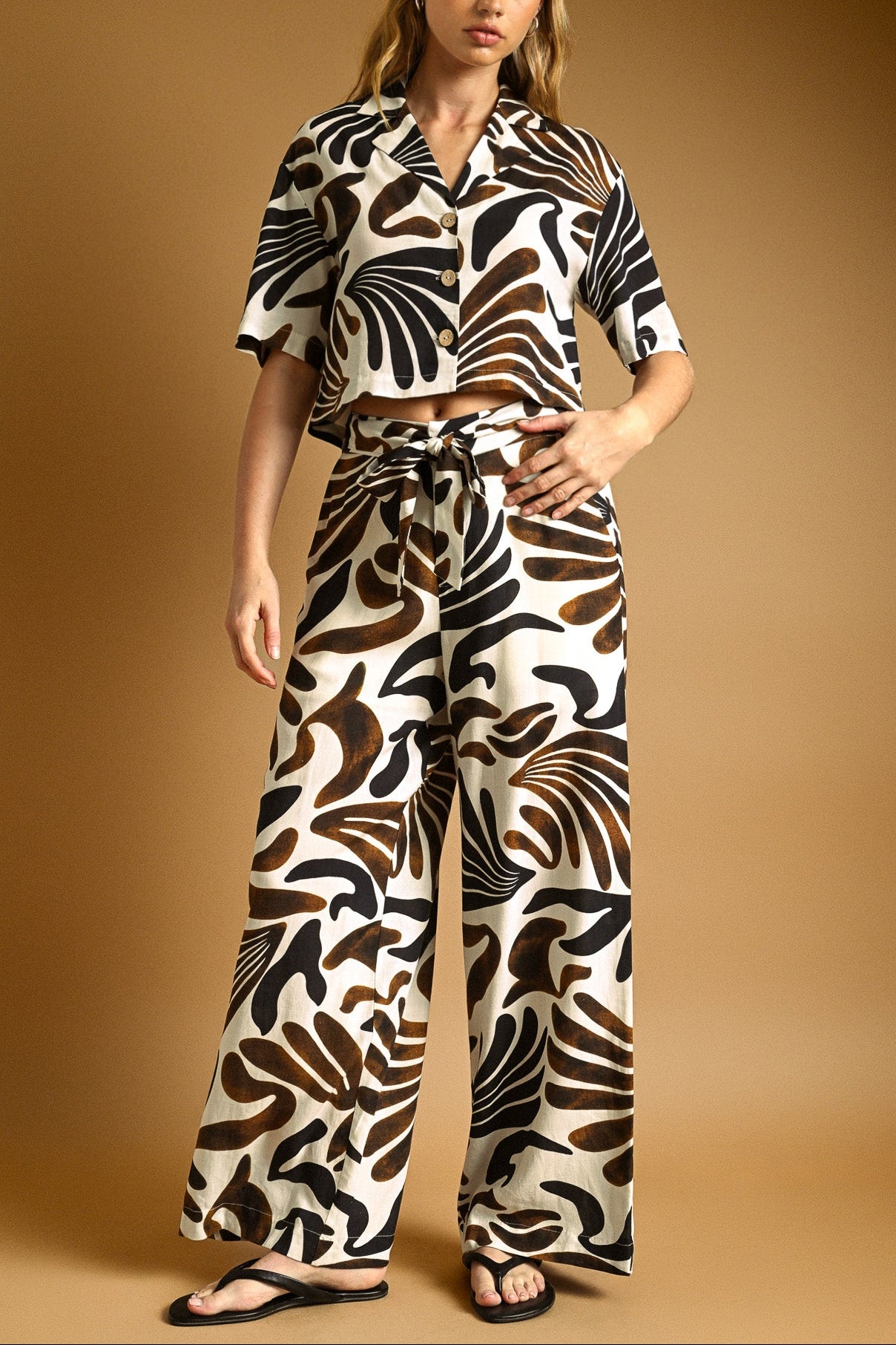Toasted Coconut Wide Leg Pants