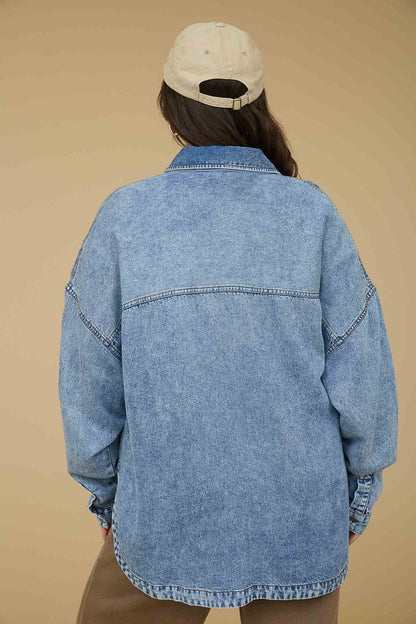 Washed Chambray Overshirt | Extended