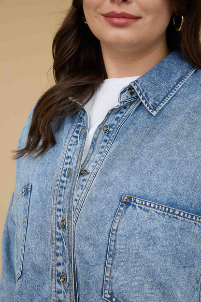 Washed Chambray Overshirt | Extended