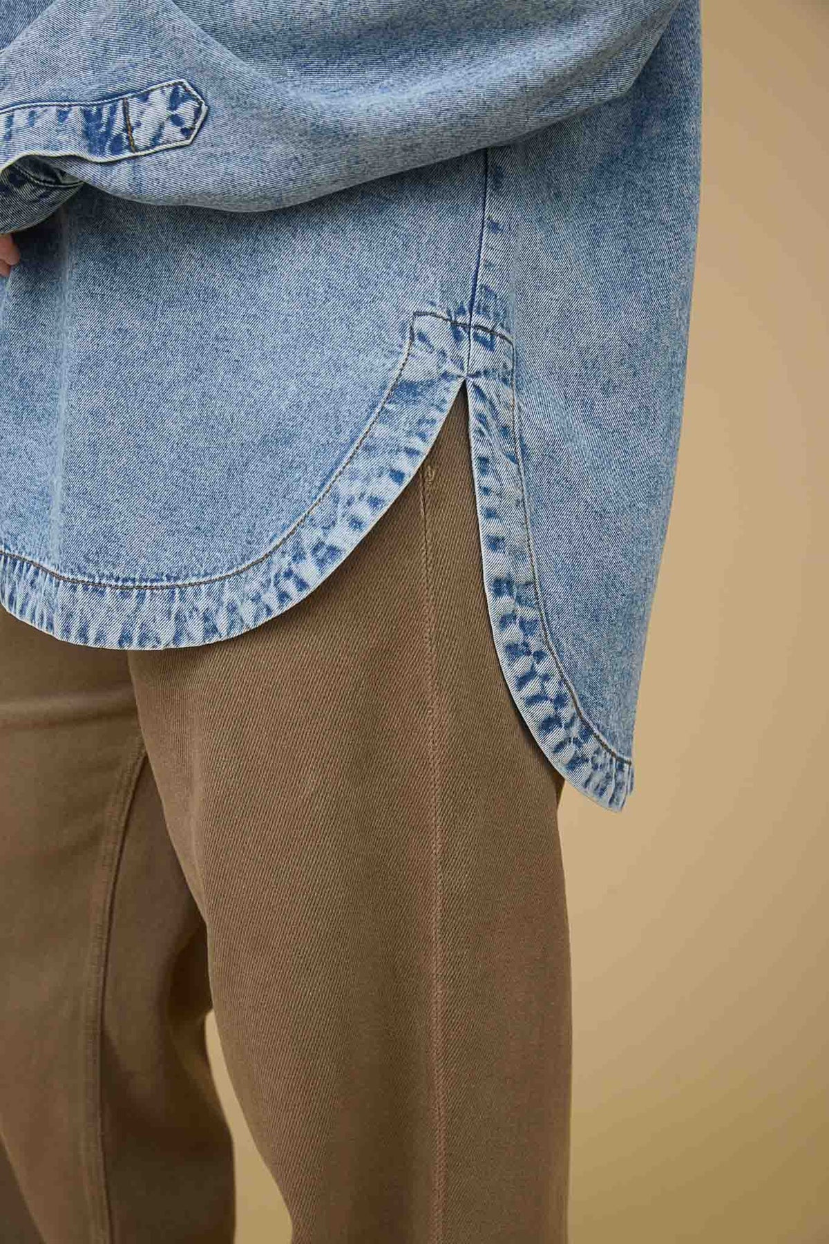 Washed Chambray Overshirt | Extended