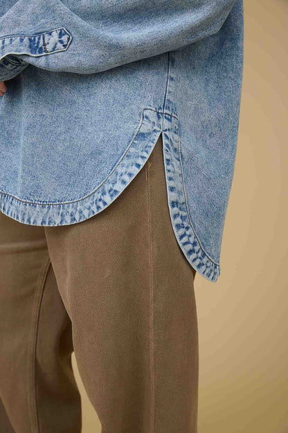 Washed Chambray Overshirt | Extended