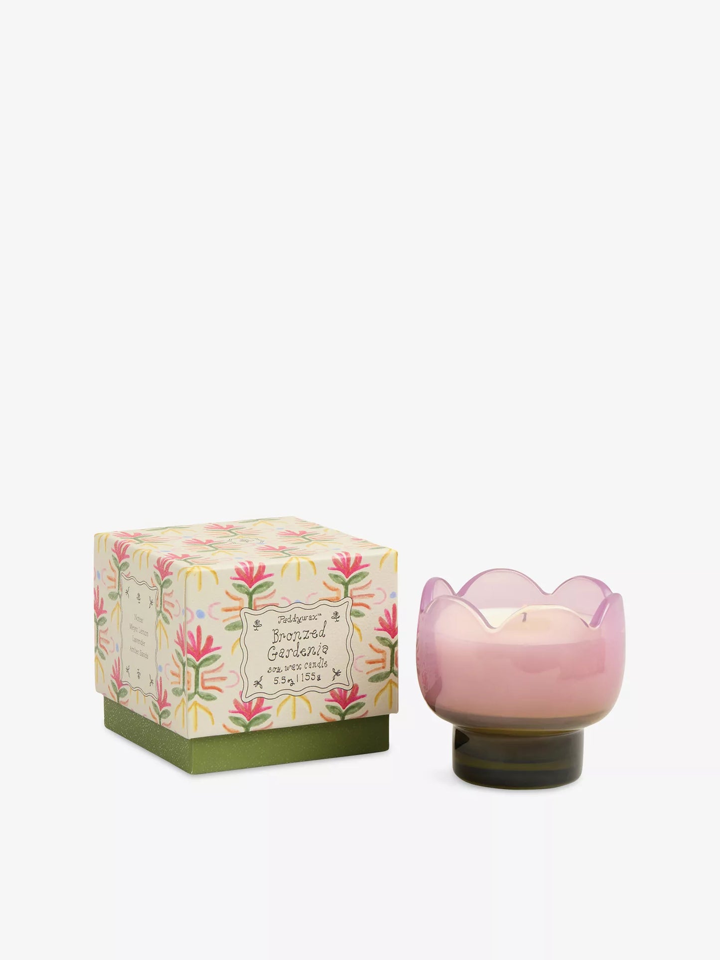Tulip Glass Candle | Bronzed Gardenia