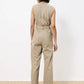 Gris + Olive Stripe Jumpsuit