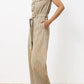 Gris + Olive Stripe Jumpsuit