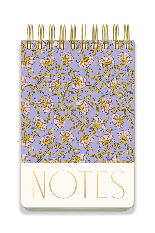 Large Chunky Notepad | Purple Vintage Floral