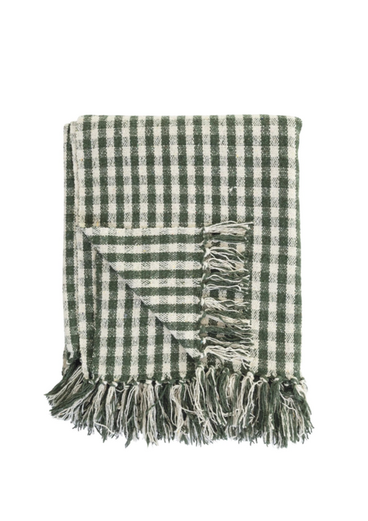 Woven Cotton Gingham | Green