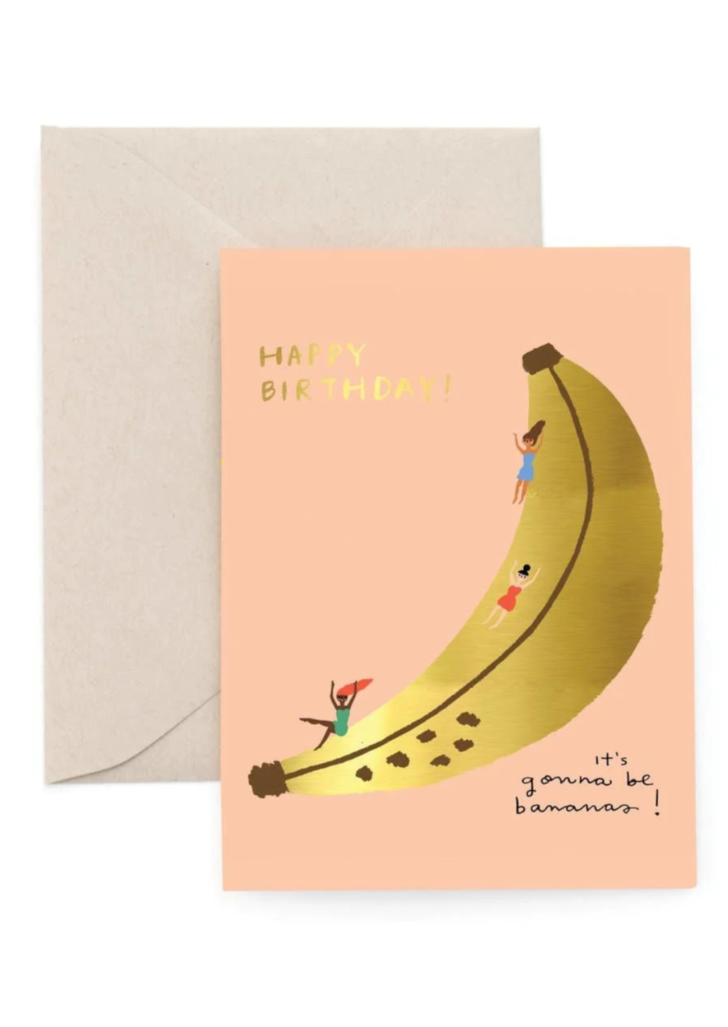 Banana Slide Birthday Card