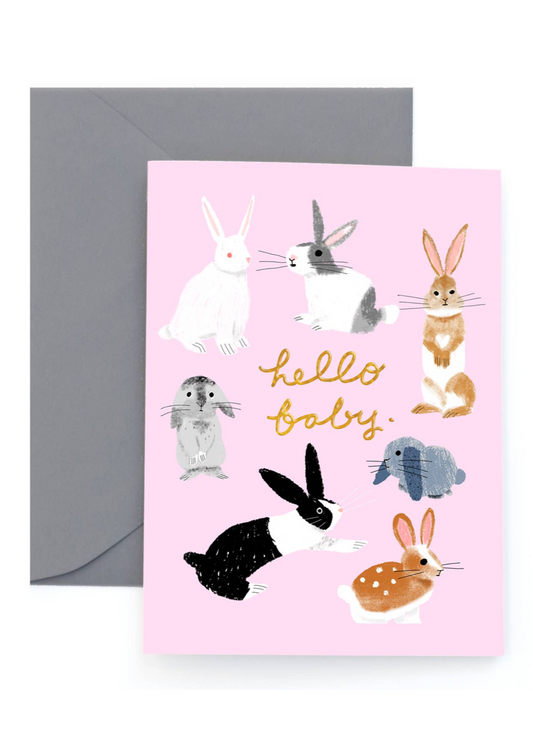 Usagi Three Baby Card