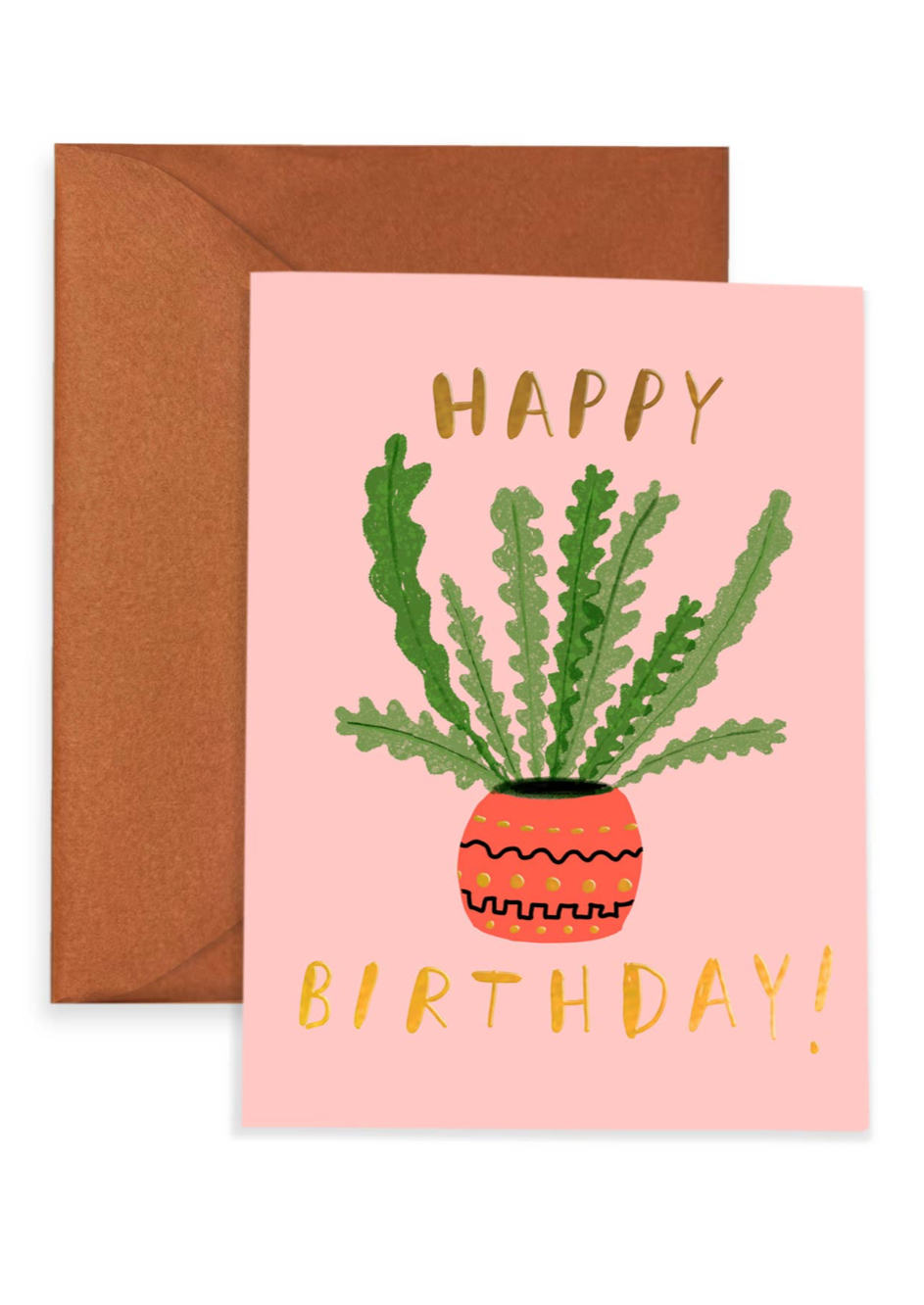 Zig Zag Cactus Birthday Card