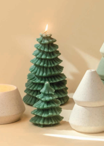 Cypress & Fir Tree Totem Candle | 4"