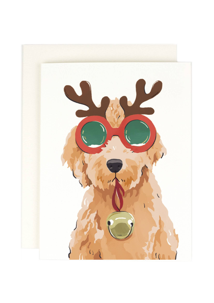 Reindeer Doodle Holiday Card
