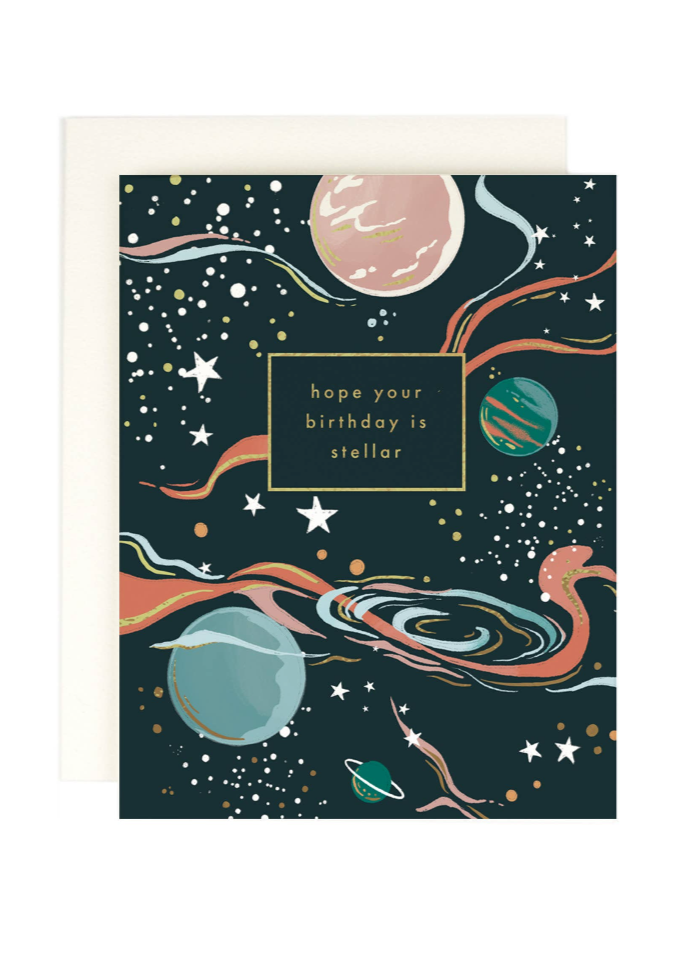 Stellar Birthday Wishes Card