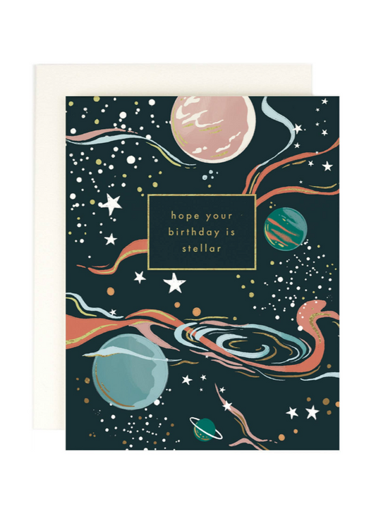 Stellar Birthday Wishes Card