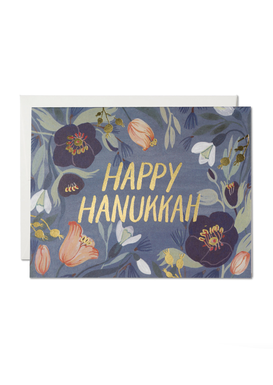 Hanukkah Flowers Card