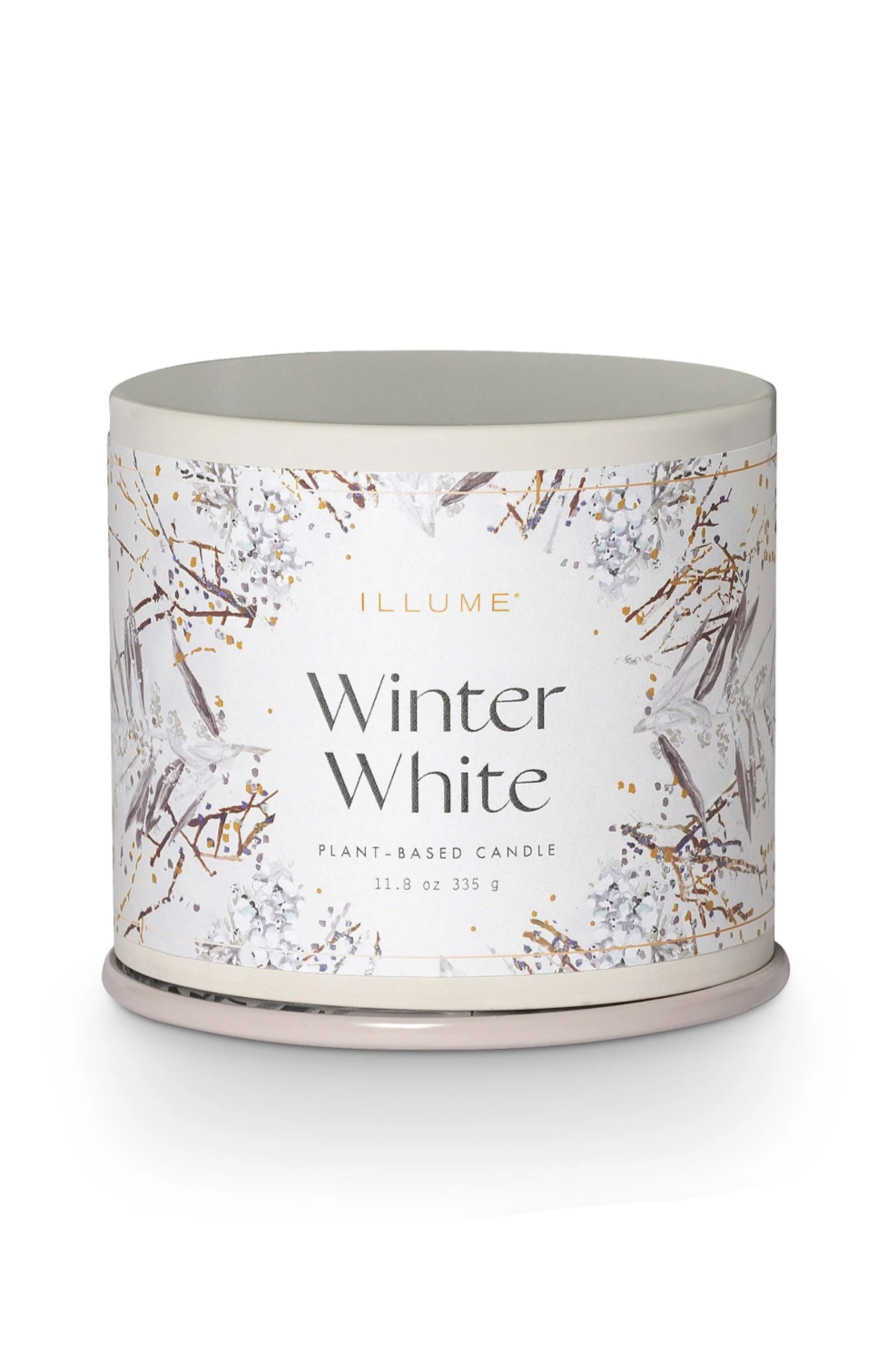 Winter White Tin Candle | Vanity 11.8oz