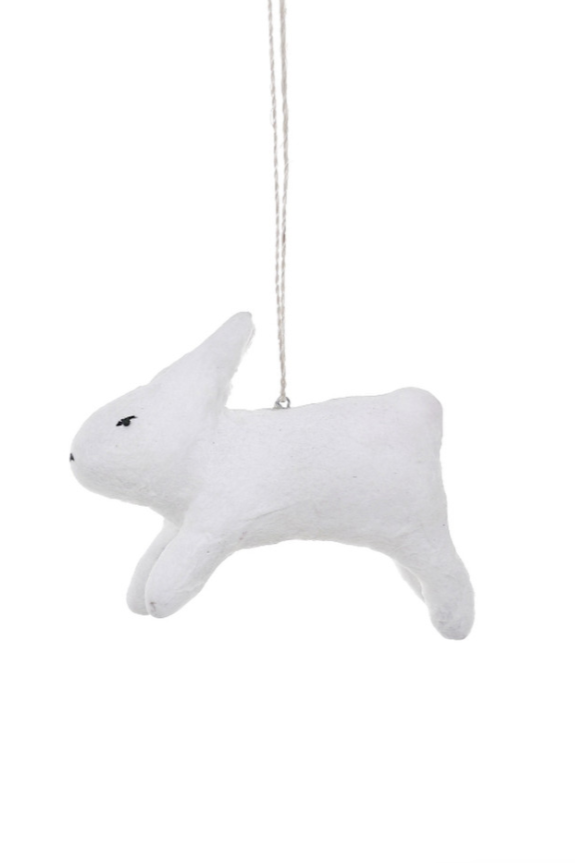 Spun Cotton Rabbit Ornament