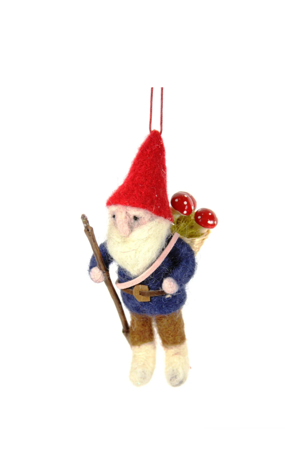 Felted Gnome Ornament