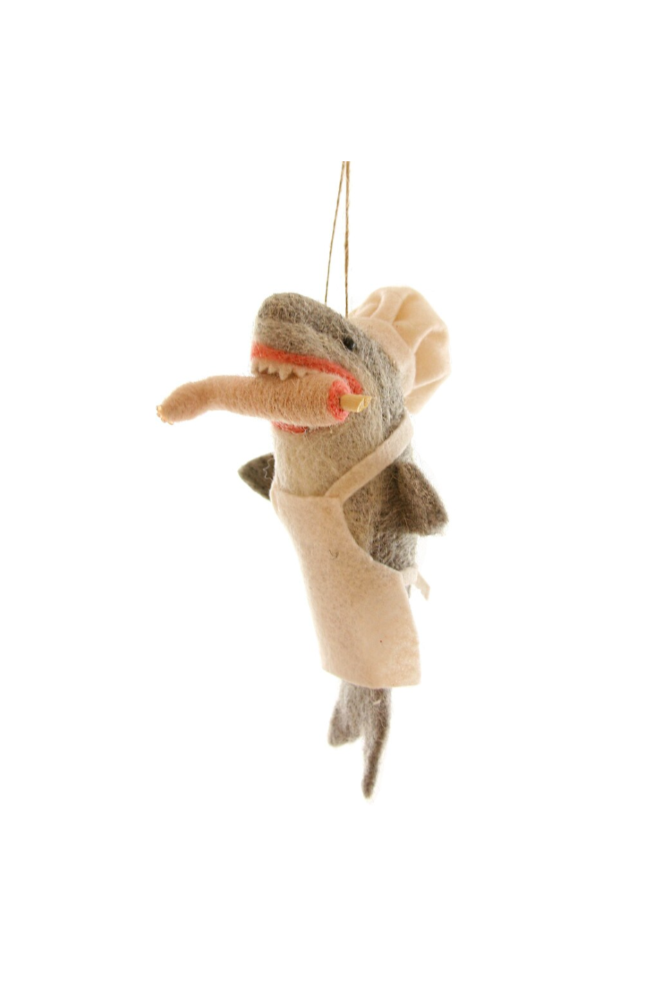 Bon Apetit Shark Felt Ornament