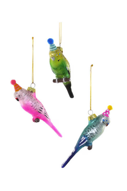 Party Parakeet Ornament