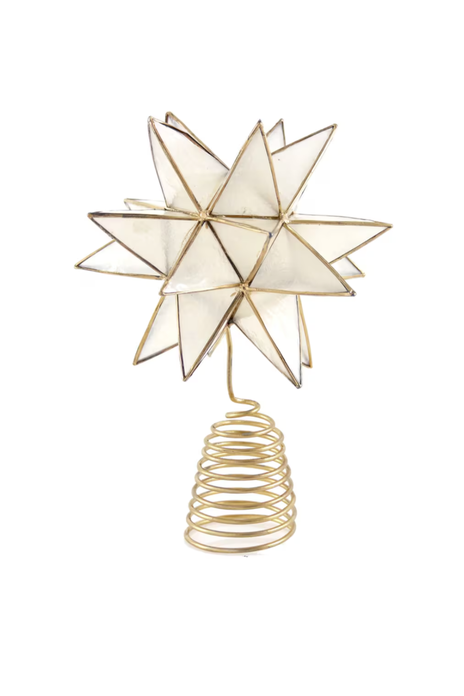 Faceted Star Tree Topper | Large