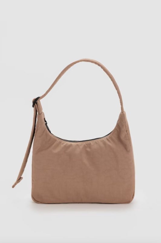 Mini Nylon Shoulder Bag | Cocoa