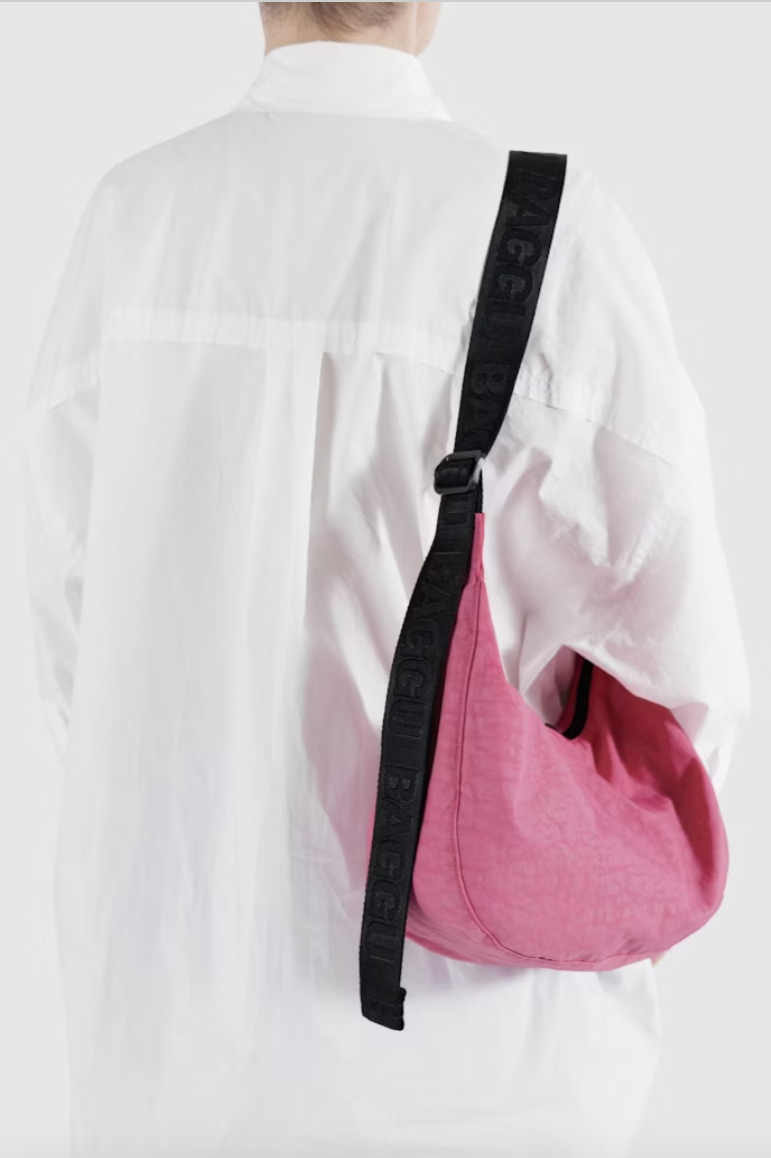 Medium Crescent Bag | Azalea Pink