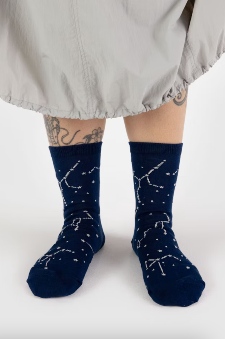 Crew Socks | Constellation Midnight