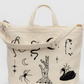 Horizontal Duck Bag | Embroidered Ballet Icons