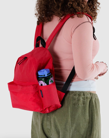 Medium Nylon Backpack | Candy Apple
