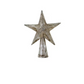 5 Point Star Tree Topper | Antique Silver