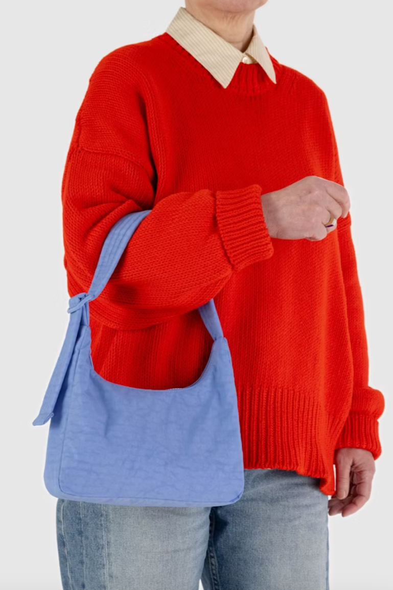 Mini Nylon Shoulder Bag | Cornflower