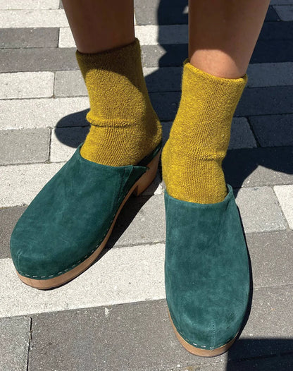 Cloud Socks | Green Olive