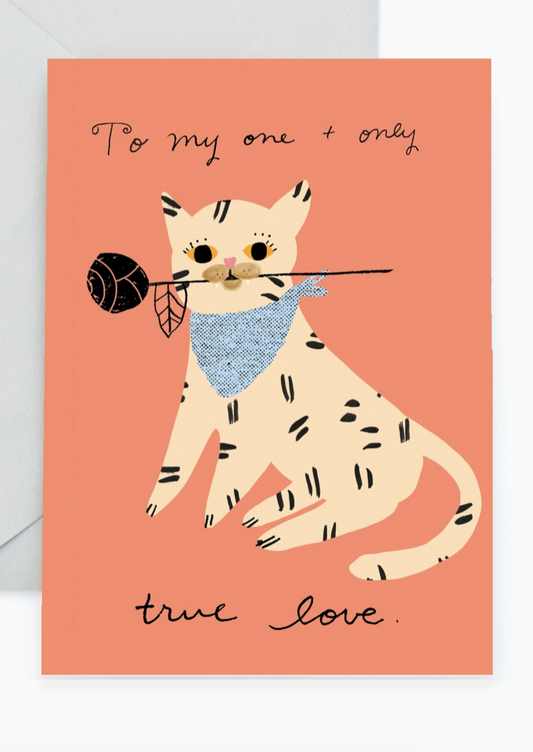 Romance Cat Love Card