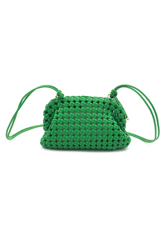 Gotta Go Woven Crossbody Bag | Emerald